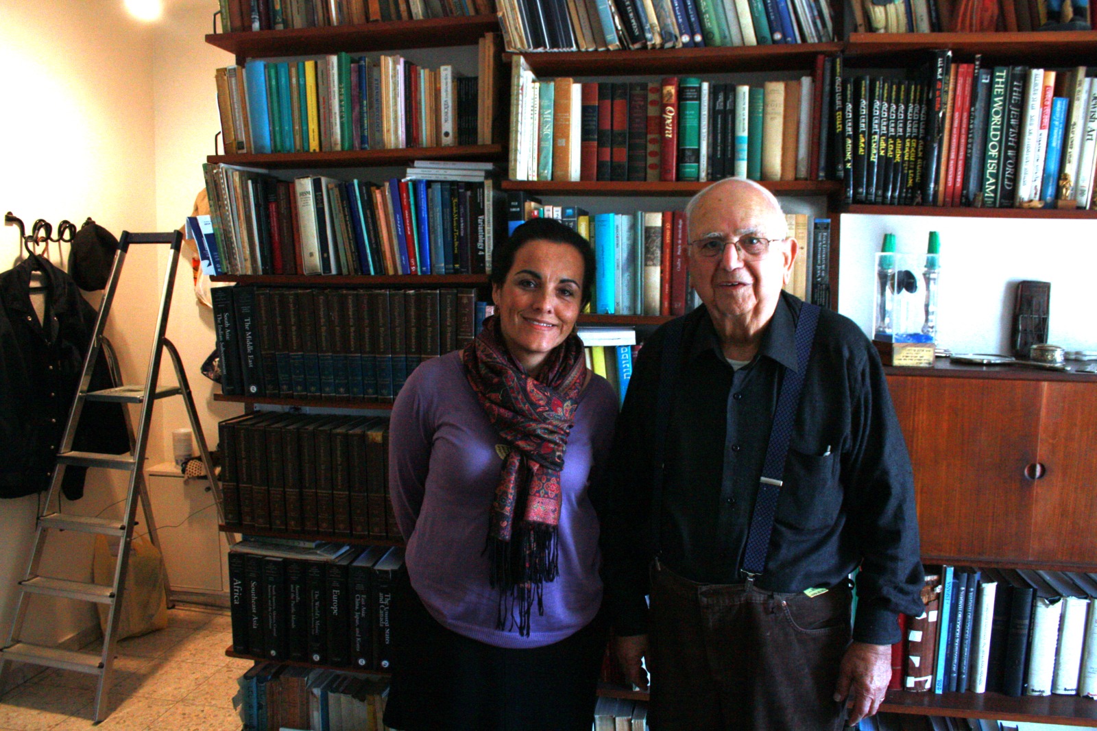 With Professor Amnon Shiloah Z"L  in Israel in 2014 .